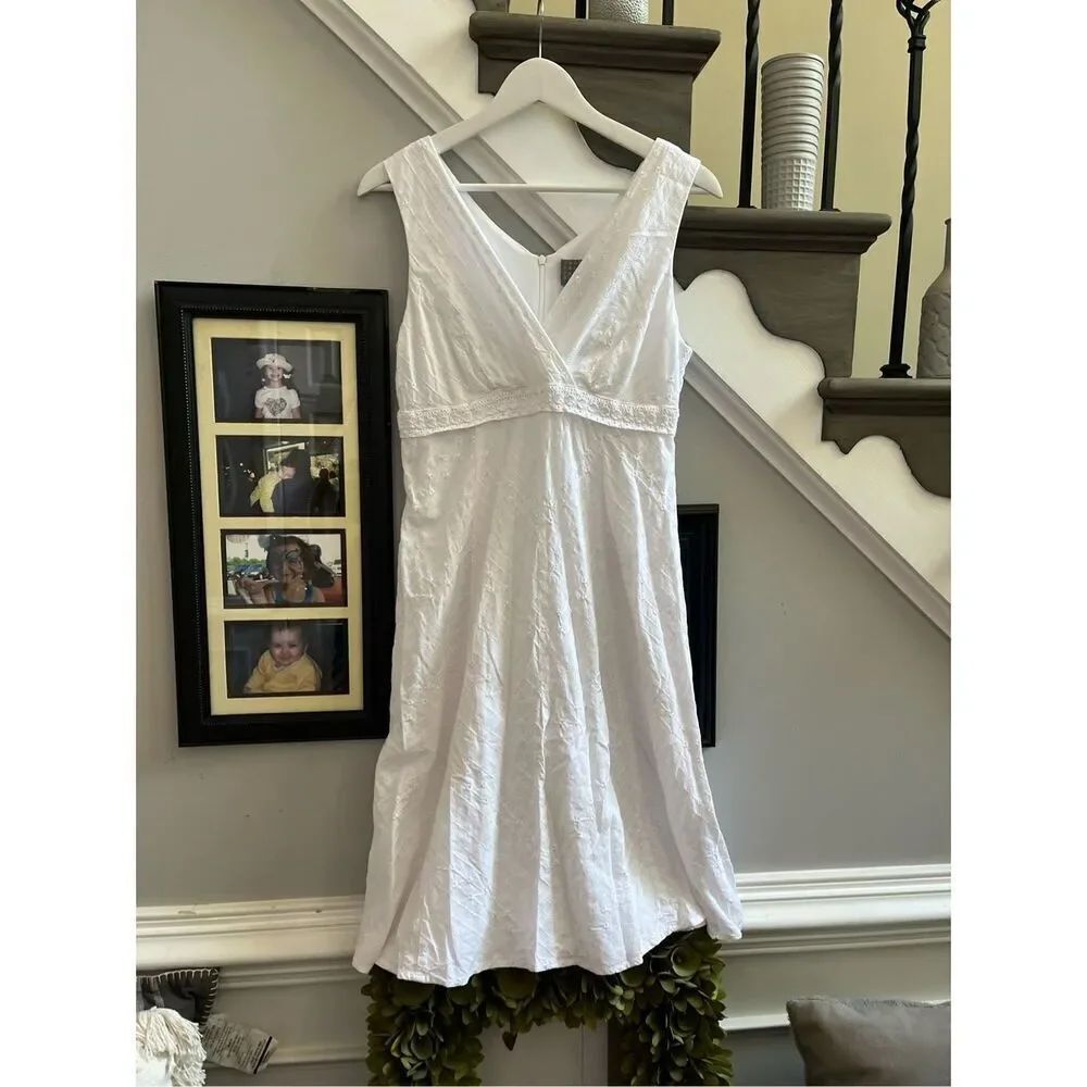 Rabbit Rabbit Rabbit White Eyelet & Crochet Sundress sz 12